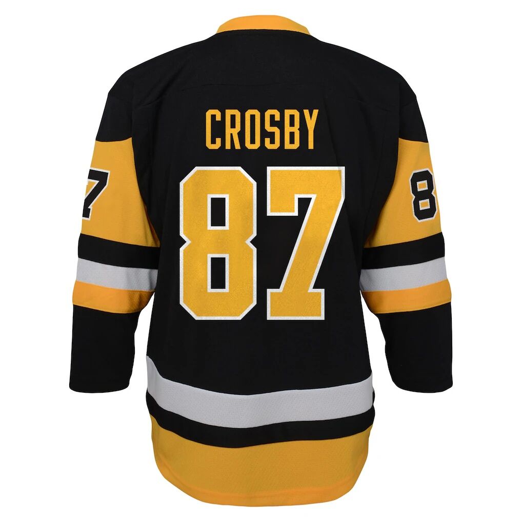 Sidney Crosby Pittsburgh Penguins Youth Captain Patch Home Replica Player Jersey