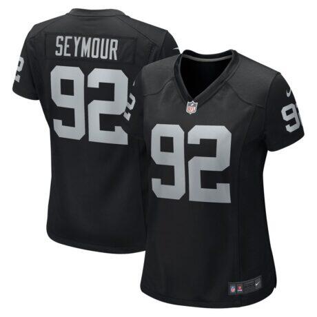 Richard Seymour Las Vegas Raiders Nike Women's Retired Player Game Jersey - Black - Front View