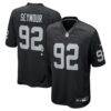 Richard Seymour Las Vegas Raiders Nike Retired Player Game Jersey - Black - Front View