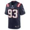 Richard Seymour New England Patriots Nike Retired Player Game Jersey - Navy - Side View