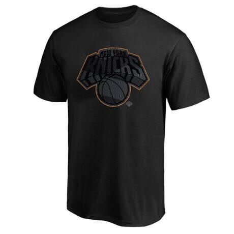 New York Knicks Big & Tall Pop T-Shirt - Black - Front View