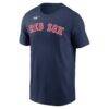David Ortiz Boston Red Sox Nike Name & Number Wordmark T-Shirt - Navy - Back View