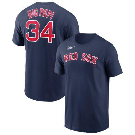 David Ortiz Boston Red Sox Nike Name & Number Wordmark T-Shirt