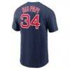 David Ortiz Boston Red Sox Nike Name & Number Wordmark T-Shirt - Navy - Side View