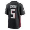 Drake London Atlanta Falcons Nike Player Game Jersey - Black - Detail View