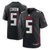 Drake London Atlanta Falcons Nike Player Game Jersey - Black - Front View