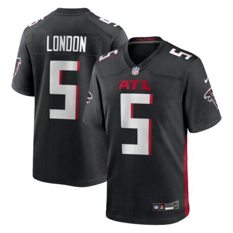 Drake London Atlanta Falcons Nike Player Game Jersey - Black - Front View
