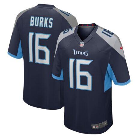 Treylon Burks Tennessee Titans Nike Player Game Jersey - Navy - Front View