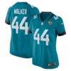 Travon Walker Jacksonville Jaguars Nike Women's Player Jersey - Teal - Front View