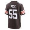 Ethan Pocic Cleveland Browns Nike Game Jersey - Brown - Detail View