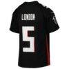 Drake London Atlanta Falcons Nike Youth Game Jersey - Black - Detail View