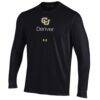 CU Denver Lynx Under Armour Performance Long Sleeve T-Shirt - Black - Side View