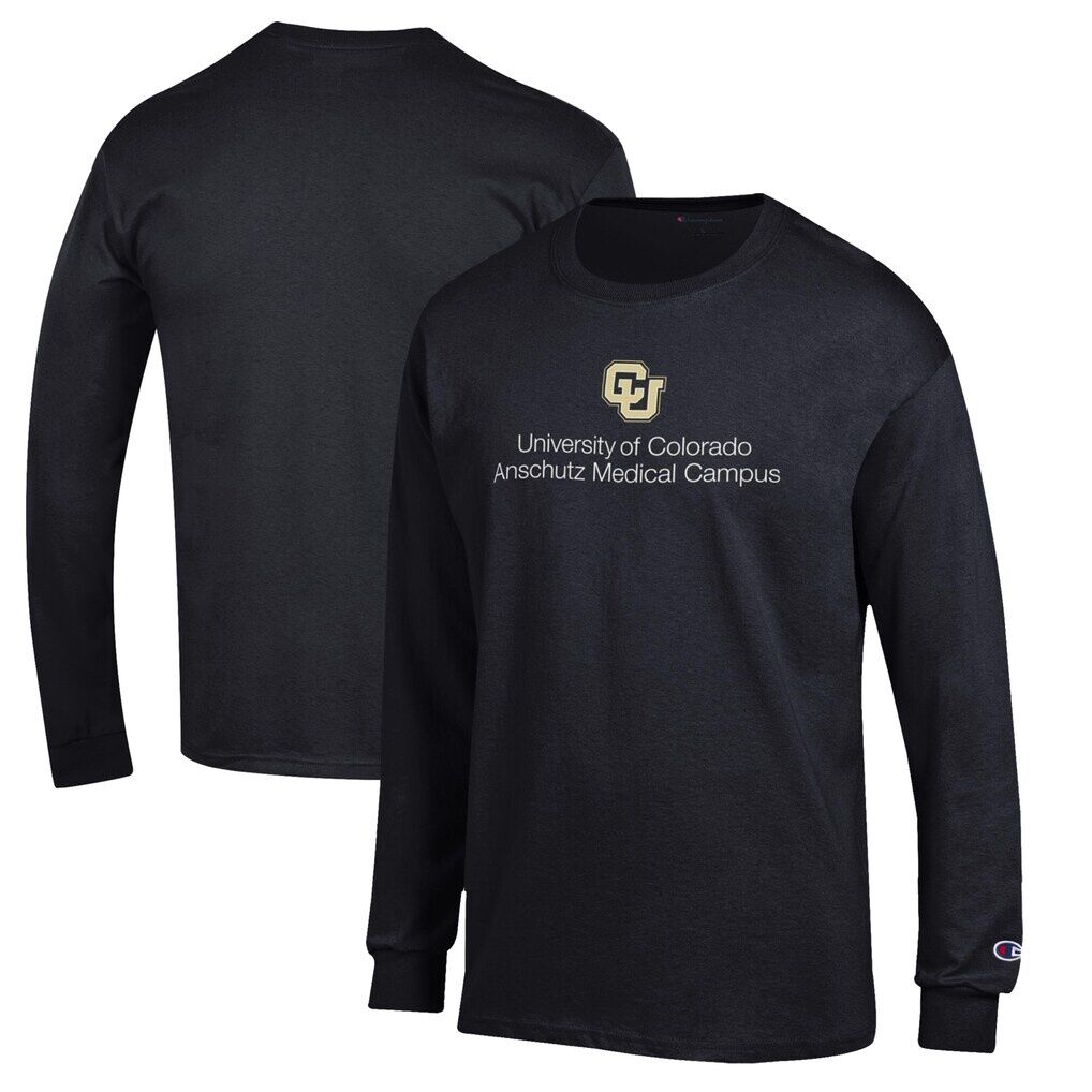 Colorado Anschutz Medical Campus Champion Jersey Long Sleeve T-Shirt - Heather Black