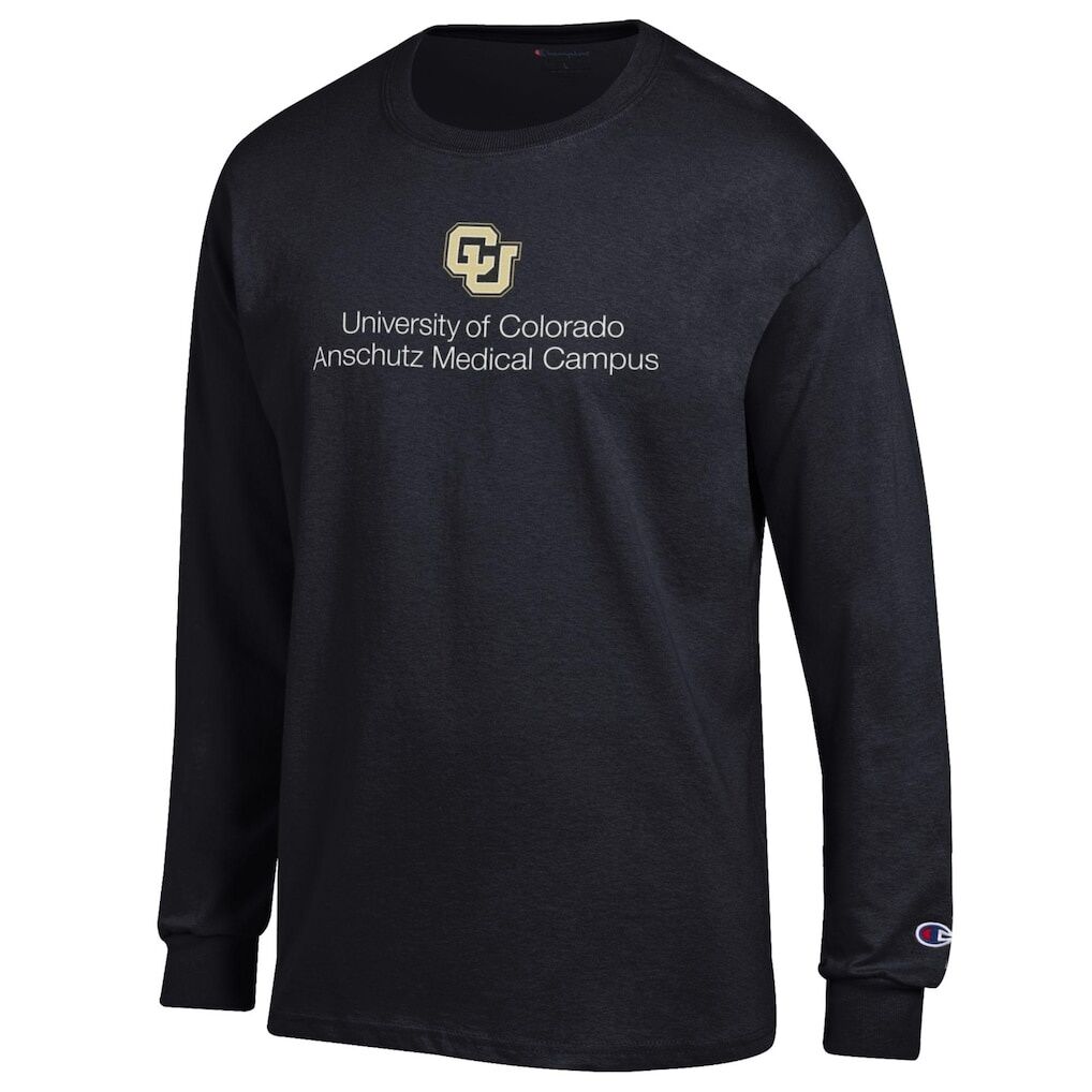 Colorado Anschutz Medical Campus Champion Jersey Long Sleeve T-Shirt - Heather Black