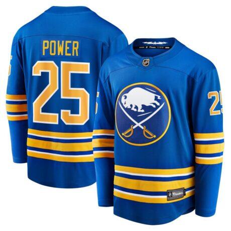Owen Power Buffalo Sabres Fanatics Home Breakaway Player Jersey - - Front View