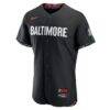 Baltimore Orioles Nike City Connect Authentic Jersey - Black - Side View