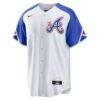 Atlanta Braves Nike 2023 City Connect Replica Jersey - White - Back View