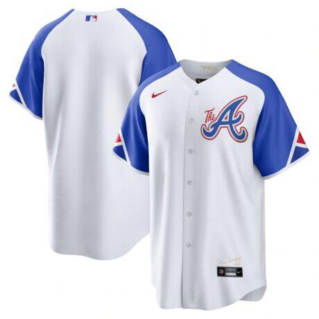 Atlanta Braves Nike 2023 City Connect Replica Jersey - White - Front View