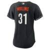 Cedric Mullins Baltimore Orioles Nike Women's City Connect Replica Player Jersey - Black - Detail View
