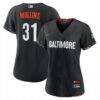 Cedric Mullins Baltimore Orioles Nike Women's City Connect Replica Player Jersey - Black - Front View