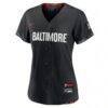 Cedric Mullins Baltimore Orioles Nike Women's City Connect Replica Player Jersey - Black - Side View