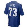 Evan Neal New York Giants Nike Player Game Jersey - - Detail View
