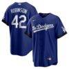 Jackie Robinson Los Angeles Dodgers Nike City Connect Replica Player Jersey - - Front View