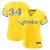 David Ortiz Boston Red Sox Nike Women's City Connect Replica Player Jersey - Gold - Front View