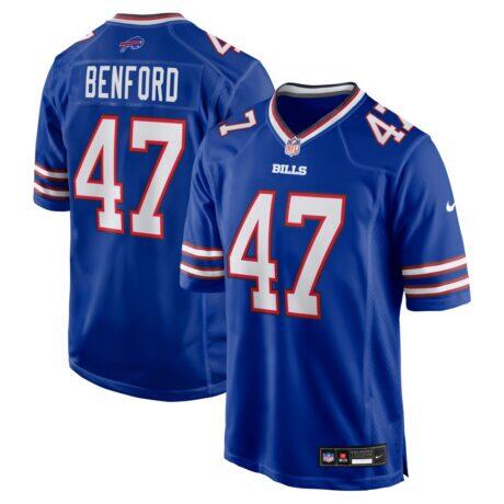 Christian Benford Buffalo Bills Nike Game Jersey - - Front View