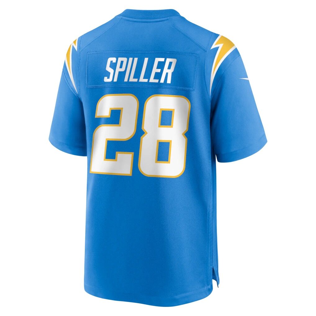 Isaiah Spiller Los Angeles Chargers Nike Game Jersey - Powder Blue