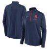 Detroit Tigers Nike Women's Pacer Dri-FIT Quarter-Zip Pullover - Navy - Front View