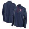 Minnesota Twins Nike Women's Pacer Dri-FIT Quarter-Zip Pullover - Navy - Front View
