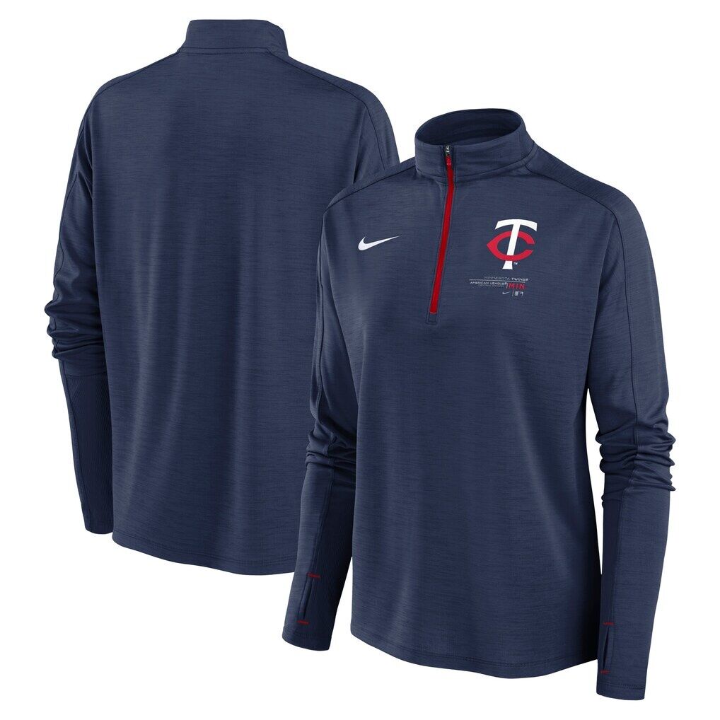 Minnesota Twins Nike Women's Pacer Dri-FIT Quarter-Zip Pullover