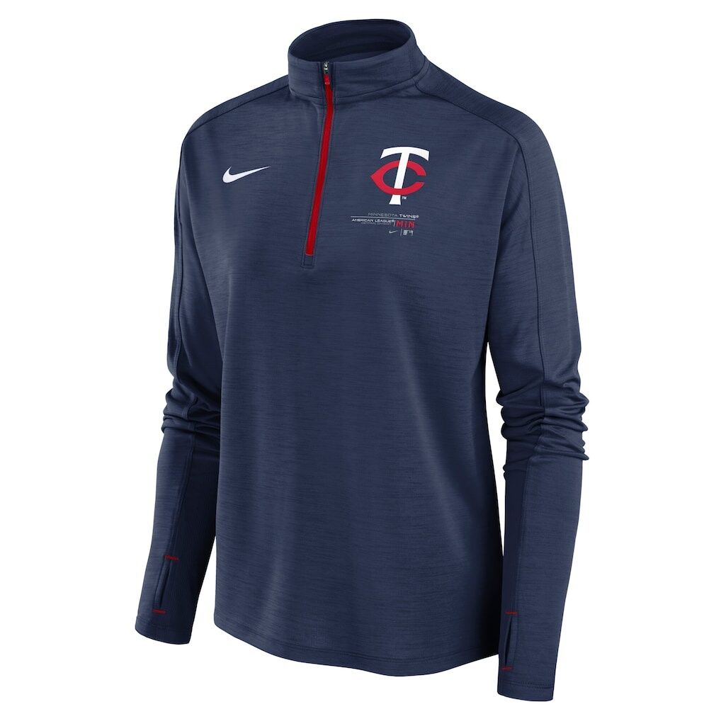 Minnesota Twins Nike Women's Pacer Dri-FIT Quarter-Zip Pullover