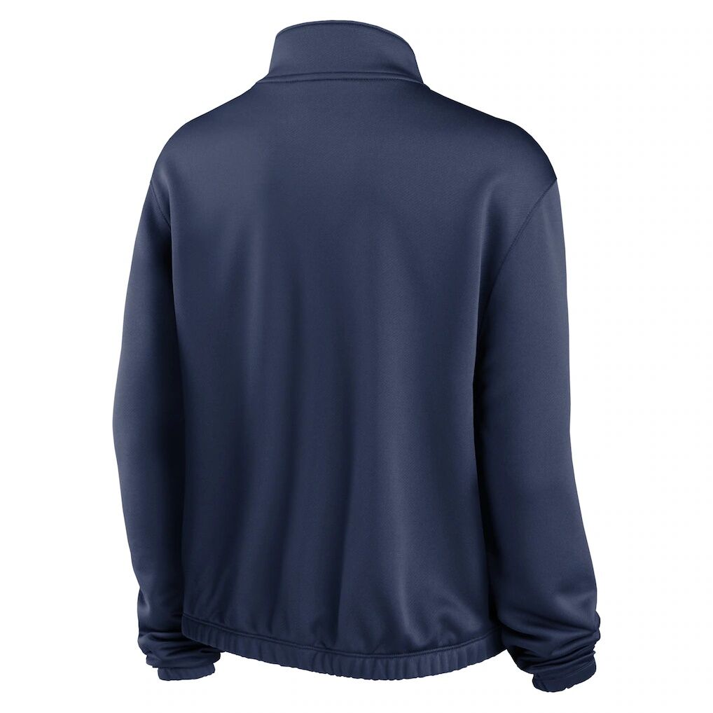 Houston Astros Nike Women’s Rewind Splice Half-Zip Semi-Cropped Bubble Hem Sweatshirt