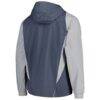 Atlanta United FC adidas All-Weather Raglan Hoodie Full-Zip Jacket - Charcoal - Detail View