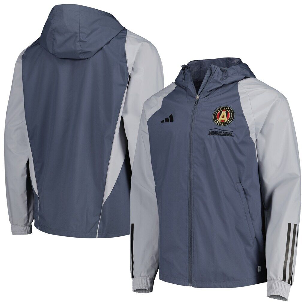Atlanta United FC adidas All-Weather Raglan Hoodie Full-Zip Jacket