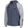 Atlanta United FC adidas All-Weather Raglan Hoodie Full-Zip Jacket - Charcoal - Side View