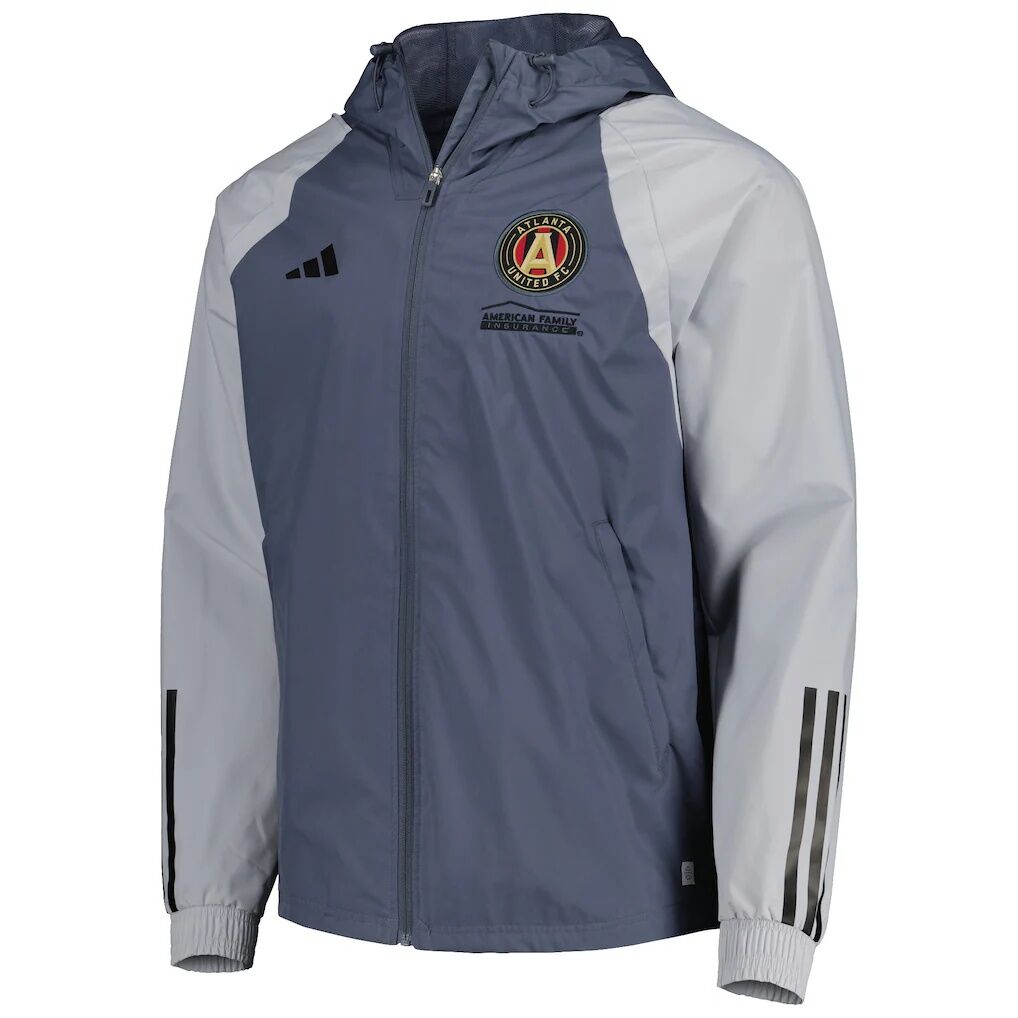 Atlanta United FC adidas All-Weather Raglan Hoodie Full-Zip Jacket
