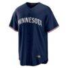 Minnesota Twins Nike Home Replica Team Jersey - Navy - Side View