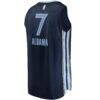 Santi Aldama Memphis Grizzlies Fashion7 Fast Break Replica Jersey - Navy - Detail View