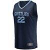 Desmond Bane Memphis Grizzlies Fashion7 Fast Break Replica Jersey - Navy - Side View