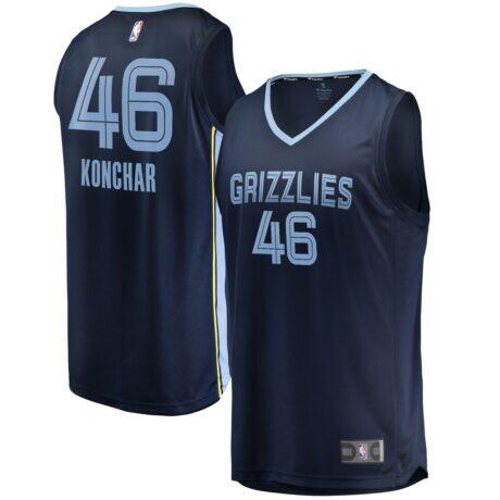 John Konchar Memphis Grizzlies Fashion7 Fast Break Replica Jersey - Navy - Front View