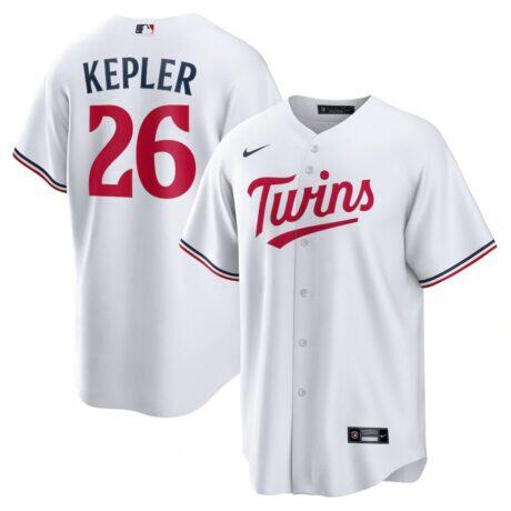 Max Kepler Minnesota Twins Nike Home Replica Player Logo Jersey - White - Front View