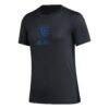 San Jose Earthquakes adidas Women's AEROREADY Club Icon T-Shirt - Black - Side View