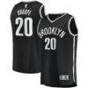 Day'Ron Sharpe Brooklyn Nets Fashion7 Fast Break Replica Jersey - Black - Front View