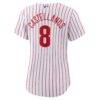 Nick Castellanos Philadelphia Phillies Nike Women's Home Replica Player Jersey - White - Detail View
