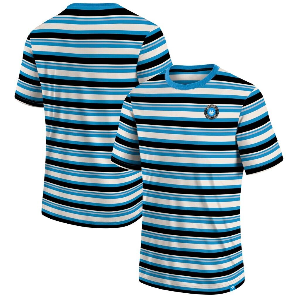 Charlotte FC Fashion7 Shot Clock Stripe T-Shirt