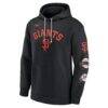 San Francisco Giants Nike Rewind Lefty Pullover Hoodie - Black - Side View