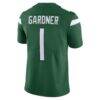Ahmad Sauce Gardner New York Jets Nike Men's Vapor Limited Jersey - Green - Detail View